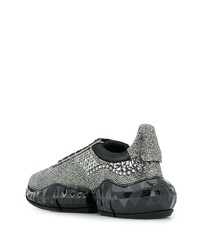 Мужские серебряные кроссовки от Jimmy Choo