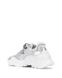 Мужские серебряные кроссовки от N°21