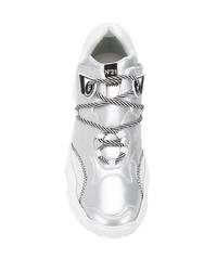 Мужские серебряные кроссовки от N°21