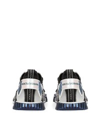 Мужские серебряные кроссовки от Dolce & Gabbana