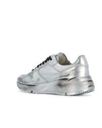 Мужские серебряные кроссовки от Golden Goose