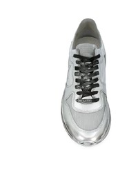 Мужские серебряные кроссовки от Golden Goose