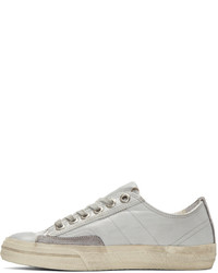 Женские серебряные низкие кеды из плотной ткани от Golden Goose Deluxe Brand