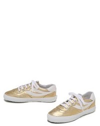 Женские серебряные низкие кеды от Superga