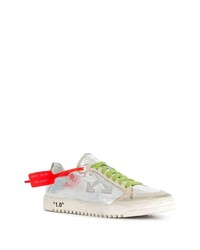 Мужские серебряные низкие кеды от Off-White
