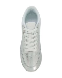 Женские серебряные низкие кеды от Calvin Klein Jeans