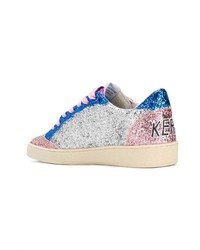 Женские серебряные низкие кеды от Golden Goose Deluxe Brand