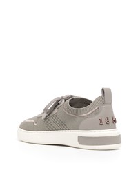 Мужские серебряные низкие кеды от Bally