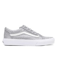 Мужские серебряные низкие кеды от Vans
