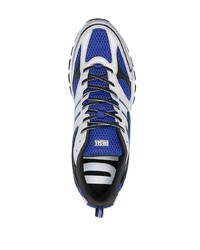 Мужские серебряные низкие кеды от Diesel