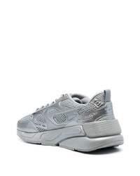 Мужские серебряные низкие кеды от Diesel