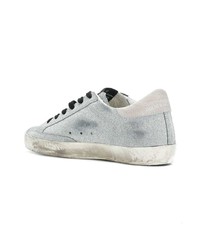 Женские серебряные низкие кеды от Golden Goose Deluxe Brand