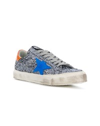 Женские серебряные низкие кеды от Golden Goose Deluxe Brand