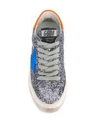 Женские серебряные низкие кеды от Golden Goose Deluxe Brand