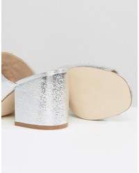 Серебряные сабо с украшением от Asos