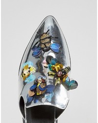 Серебряные сабо с украшением от Asos