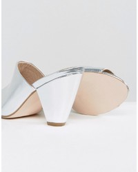 Серебряные сабо от Asos