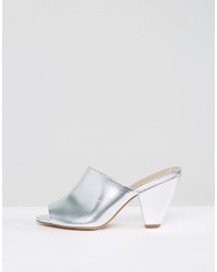 Серебряные сабо от Asos