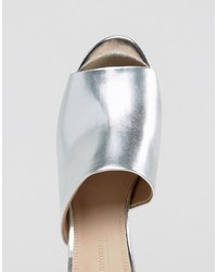 Серебряные сабо от Asos