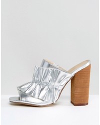 Серебряные сабо от Asos