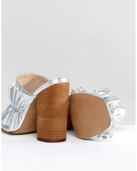 Серебряные сабо от Asos