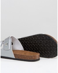 Мужские серебряные сандалии от Brave Soul