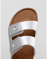 Мужские серебряные сандалии от Brave Soul