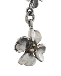 Серебряные серьги с цветочным принтом от Ugo Cacciatori