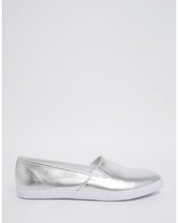 Женские серебряные слипоны от Asos