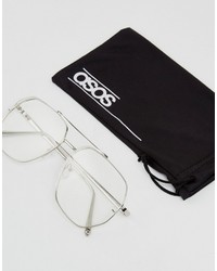 Женские серебряные солнцезащитные очки от Asos