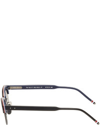 Мужские серебряные солнцезащитные очки от Thom Browne