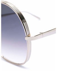 Женские серебряные солнцезащитные очки