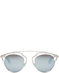 Женские серебряные солнцезащитные очки от Christian Dior