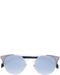Женские серебряные солнцезащитные очки от Diesel