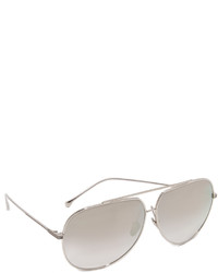 Женские серебряные солнцезащитные очки от Dita