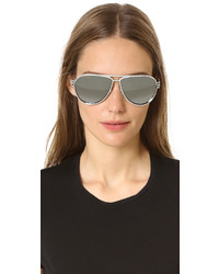 Женские серебряные солнцезащитные очки от Versace