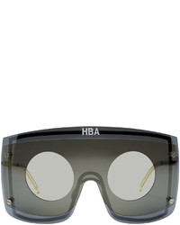 Мужские серебряные солнцезащитные очки от Hood by Air