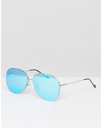 Мужские серебряные солнцезащитные очки от Jeepers Peepers