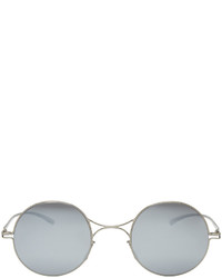 Мужские серебряные солнцезащитные очки от Maison Margiela