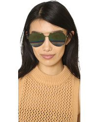 Женские серебряные солнцезащитные очки от Matthew Williamson