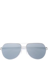 Женские серебряные солнцезащитные очки от Mykita