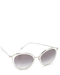 Женские серебряные солнцезащитные очки от Oliver Peoples