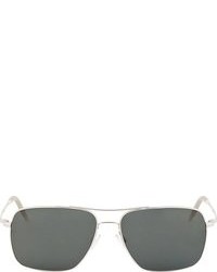 Мужские серебряные солнцезащитные очки от Oliver Peoples