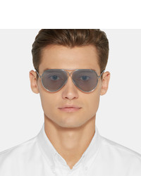 Мужские серебряные солнцезащитные очки от Tom Ford