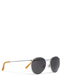 Мужские серебряные солнцезащитные очки от Dries Van Noten