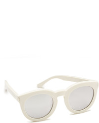 Женские серебряные солнцезащитные очки от Saint Laurent