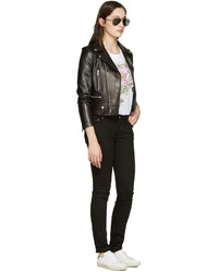 Женские серебряные солнцезащитные очки от Saint Laurent