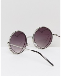 Женские серебряные солнцезащитные очки от Missguided