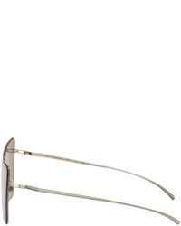 Женские серебряные солнцезащитные очки от Maison Margiela