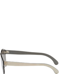 Мужские серебряные солнцезащитные очки от Super